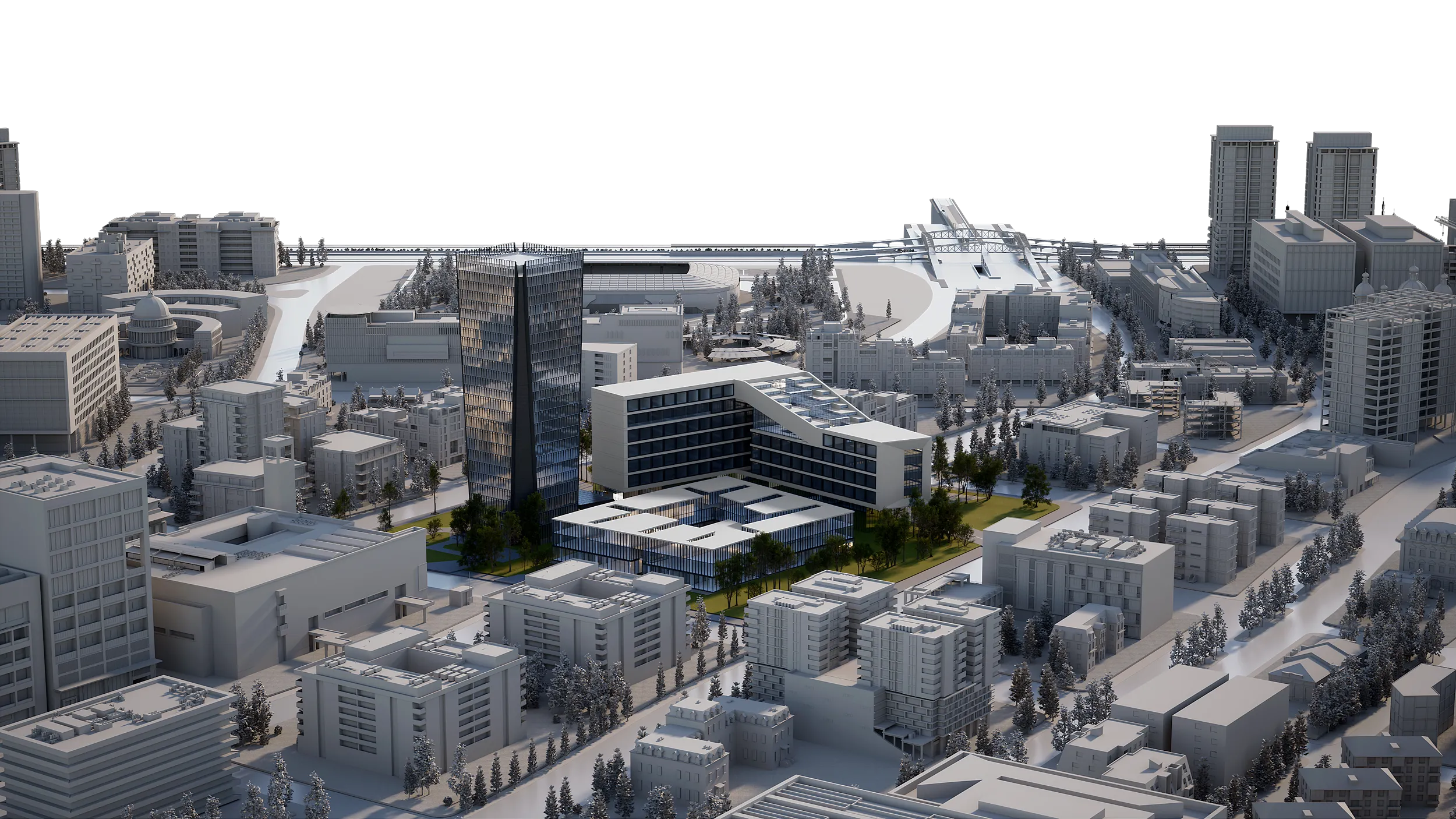 3d render of a house exterior